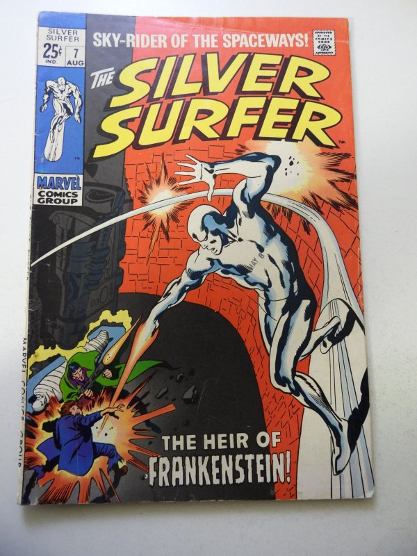 The Silver Surfer #7 (1969) VG Condition stains bc
