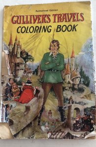 Gullivers travels - a coloring book 1936 rough/page ripped