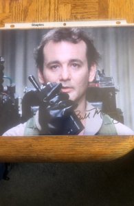 Bill Murray Ghostbusters autographed 8.5 X 11