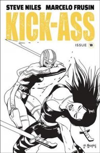 Kick-Ass (2018) 18-B Marcelo Frusin Black & White Cover VF/NM