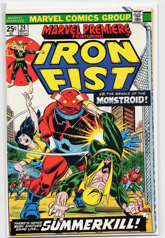 Marvel Premiere #24 (1975) Iron Fist [Key Issue]