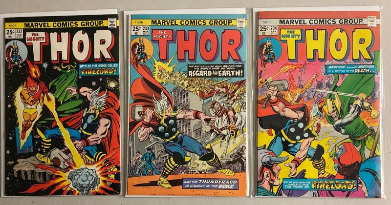 Mighty Thor lot #194-234 Marvel 1st Series (average 4.5 VG+) 27 diff (1971-'75)