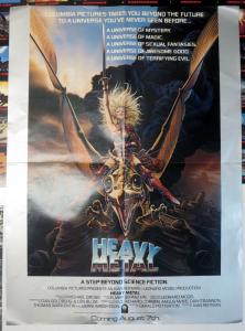 Heavy Metal 1981 Movie Promo Poster 24 x18 Chris Achilleos Taarna Dragon Space