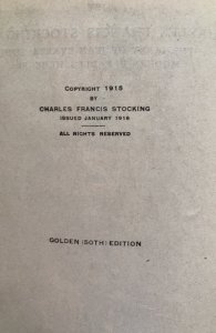 Carmen Ariza, stocking, 1916.. religious tale