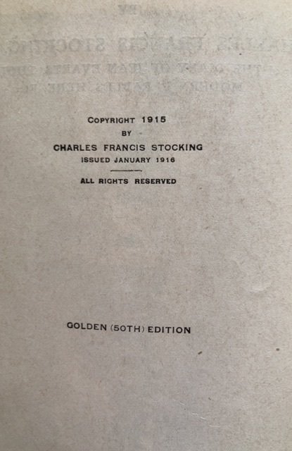 Carmen Ariza, stocking, 1916.. religious tale