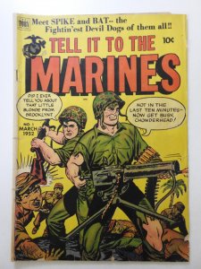 Tell It To the Marines #1 (1952) Rare Comic VG Condition