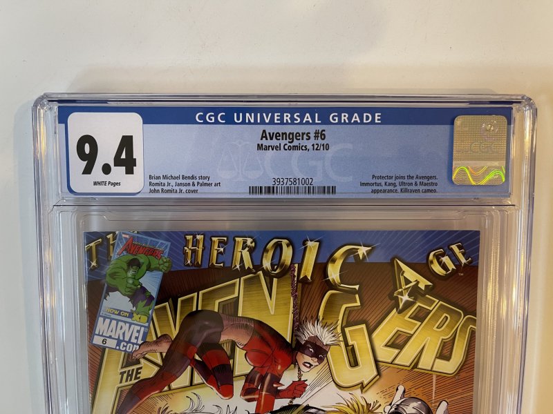 Avengers #6 CGC 9.4 1st Next Avengers & Azari T'Challa Future Black Pant...