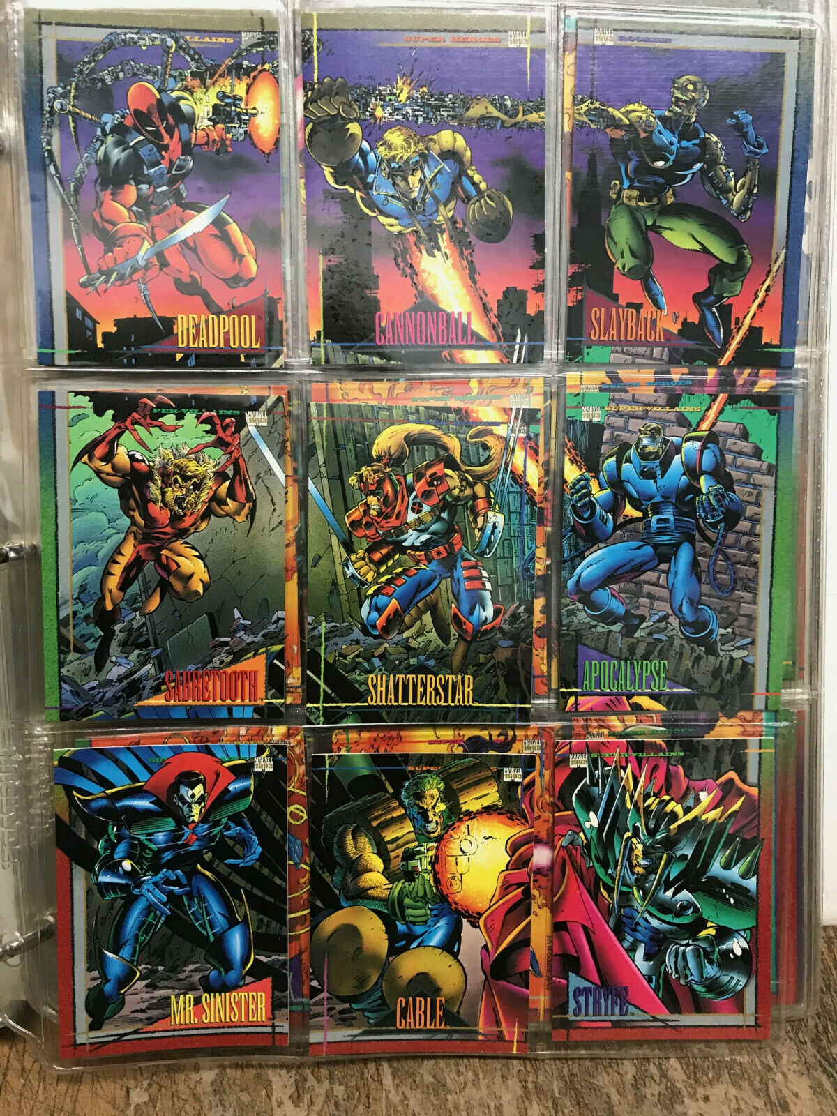 1993 WIZARD Comic Book Trading Card Binder Pro Gard 3 Ring Protector 3” Wide