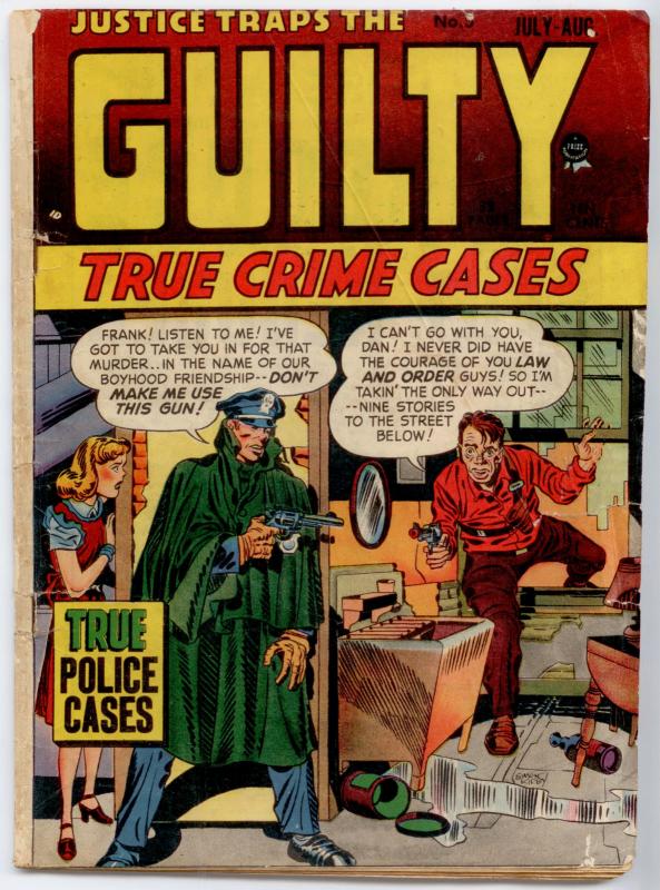 JUSTICE TRAPS THE GUILTY #5 (Prize 1947) GD+ 2.5 Simon & Kirby PRE-CODE CRIME 