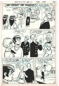Date with Debbi #13 Complete Six Page Story - 1971 art by Bill Williams 