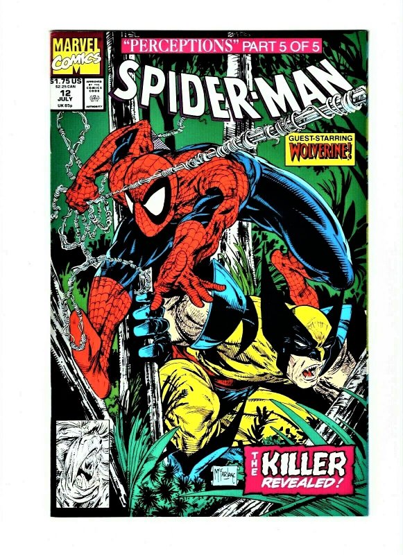 Spider-Man #12 Wolverine McFarlane Marvel Comics 1991 Mint