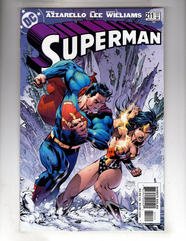 Superman #204 (2004) Wonder Woman! Jim Lee c/a    - [102•SB#6]