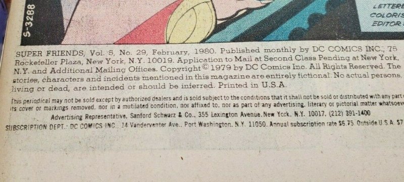 Super Friends #29 1980   Last issue Wonder Twins NM+