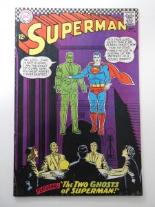 Superman #186 (1966) GD Condition 2 centerfold wraps detached
