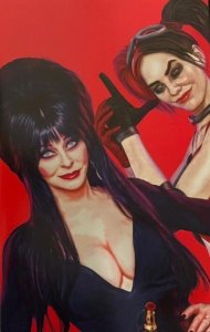 Harley Quinn x Elvira #1 Mark Spears Black Bag Red Virgin Variant Cover ZH NM