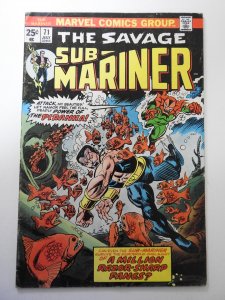 Sub-Mariner #71 (1974) VG Condition MVS intact! ink fc