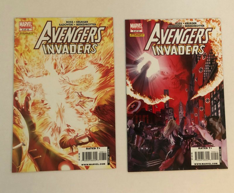 Avengers Invaders 5 - 9  Lot Of 5