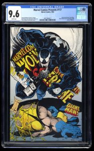 Marvel Comics Presents #117 CGC NM+ 9.6 White Pages Wolverine Venom!