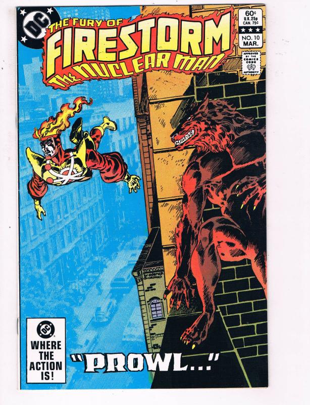 Firestorm The Nuclear Man #10 VF DC Comics Flash TV Prowl Comic Book 1983 DE21