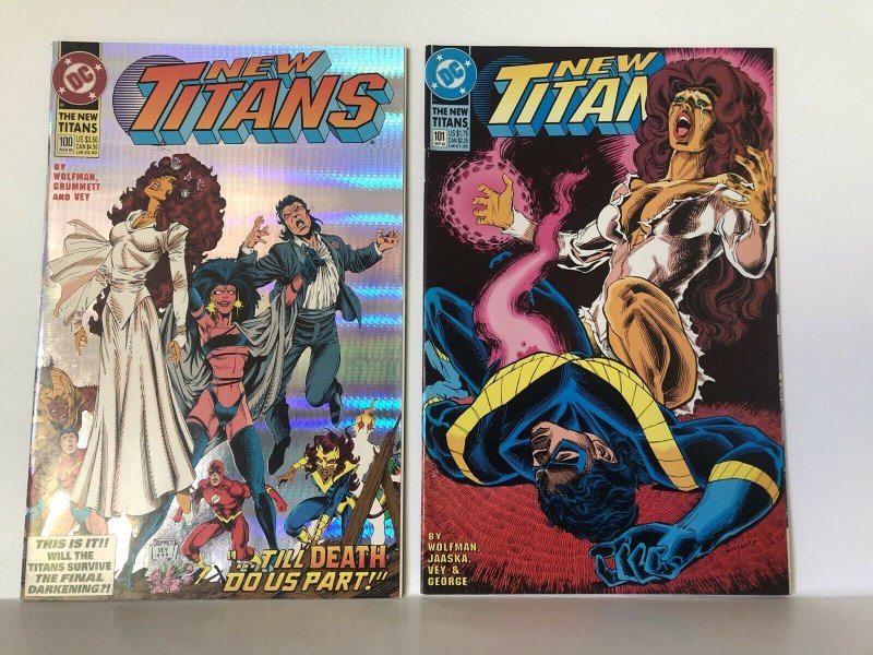 New Titans #100 And 101  Lot Of 2