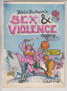 Kris Jackson's Sex & Violence Comix #1 FN (1st) print - underground comix 1975