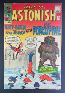 Tales to Astonish (1959) #48 GD- (1.8) Ant-Man Wasp Jack Kirby 1st App Porcupine