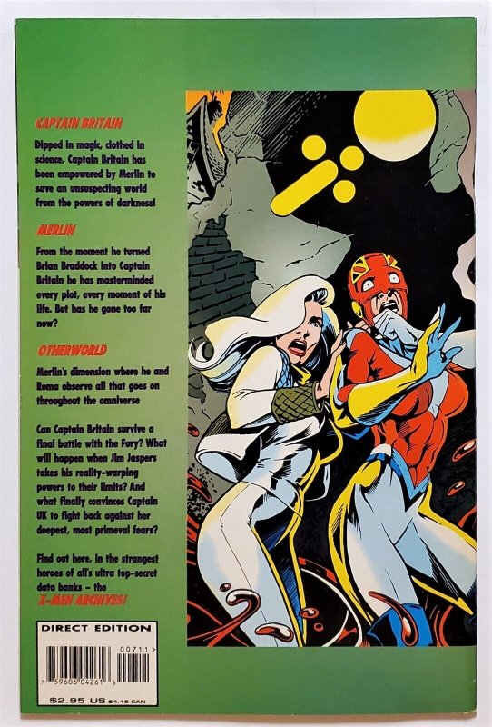 X-Men Archives Featuring Captain Britain #7 (Jan 1996, Marvel) VF  