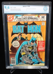 Batman #329 - Two-Face App/Cover - White Pages - CBCS Grade 9.6 - 1980