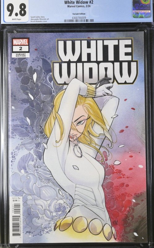 White Widow #2 CGC 9.8 Peach MoMoKo Nightmare Variant Cover A Marvel 2023 WP