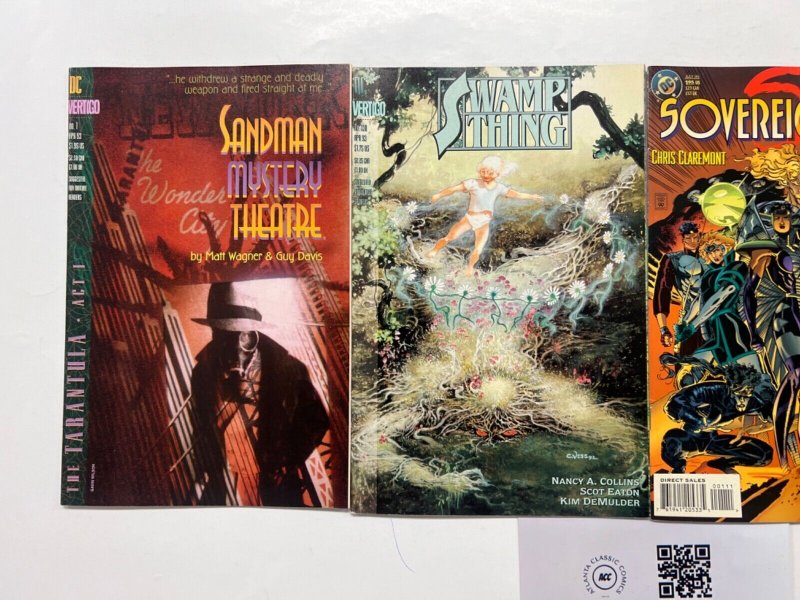 4 DC Comics Totems # 1 + S7 # 1 + Swamp Thing # 130 + Sandman # 1 Robin 17 JS46