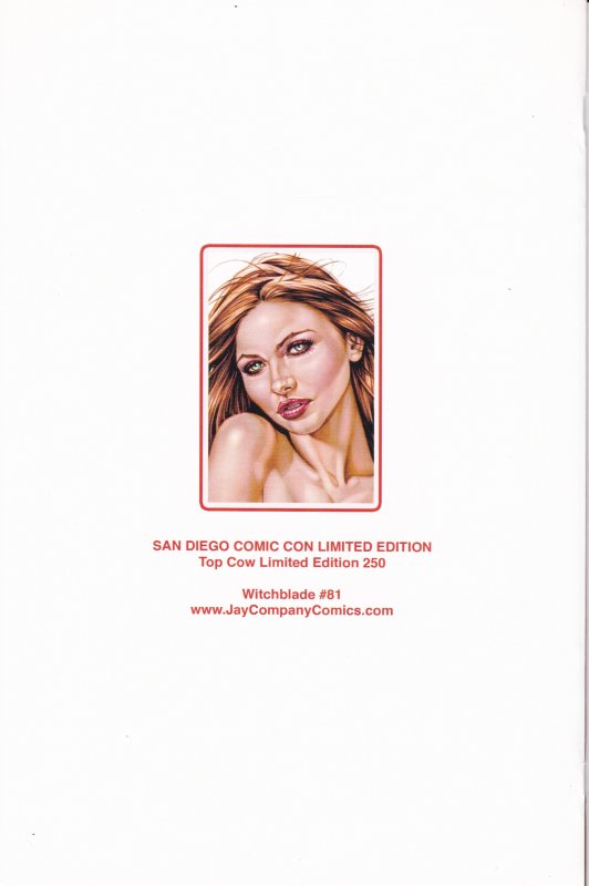 Image Comics Witchblade #81 SDCC Jay Comics Armando Heurta Excl Ltd to 150 NM