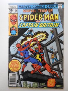 Marvel Team-Up #65 (1978) 1st Capt Britain in American Comics! VF-NM Condition!