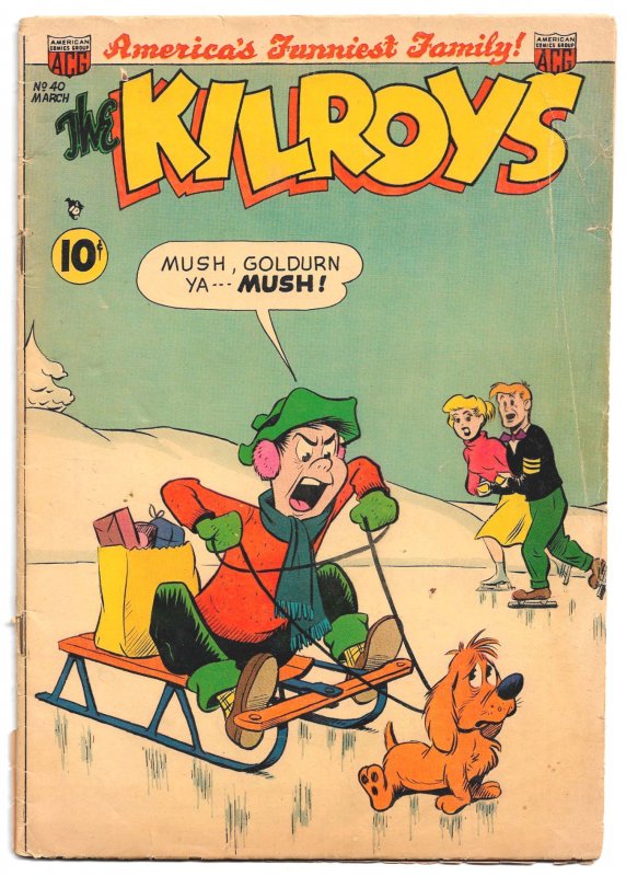 KILROYS #40 (Mar1953) 3.5 VG-  Teen Humor!  Disney Artists Bradbury & Wick