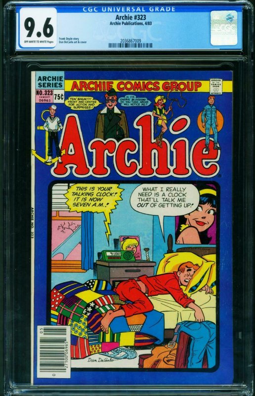 Archie #323 CGC 9.6 Cheryl Blossom cover/PIN UP 1983 2036867009