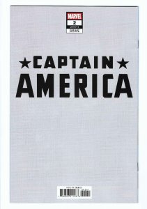 Captain America #2 (2025) JTC Negative Space Variant ~ 1st Full David Colton
