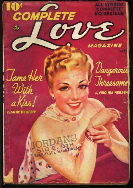 COMPLETE LOVE 1939 JUN-ROMANCE PULP-GREAT COVER VG