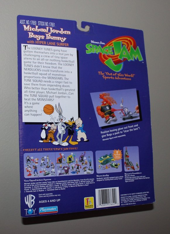 Michael Jordan Space Jam: Michael Jordan & Bugs Bunny Figure MOC  1996