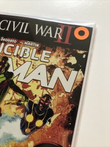 Marvel INVINCIBLE IRON MAN (2016) #11 Road To Civil War Riri Appearance 