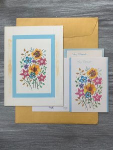 VERY SPECIAL BIRTHDAY Colorful Flowers 6x8.5 Greeting Card Art 8286 w/ 2 Cards