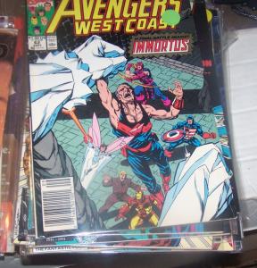 west coast avengers  # 62 SEPT 1990  +WONDERMAN IMMORTUS TEMPUS AGATHA HARKNESS