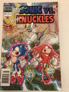 Super Sonic vs. Hyper Knuckles #1 : Archie 1996 VF+; Newsstand Variant