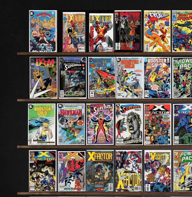 Huge Lot 150+ Comics with X-Factor, Power Pack, Excalibur, Booster Gold & More!