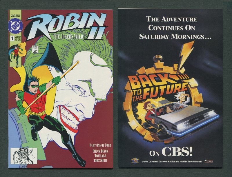 Robin II #1 (Joker's Wild)  SET (5)  9.4 NM-9.6 NM+  October 1991
