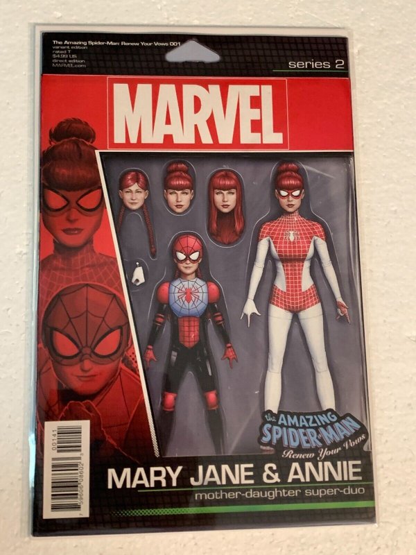 AMAZING SPIDER-MAN RENEW YOUR VOWS #1 NM MJ FIGURE VARIANT COVER MARVEL 2017