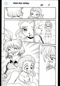 Ninja High School #147 Page 7 Original Comic Book Art - Ben Dunn