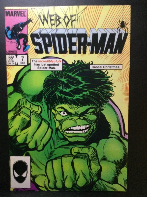 Web of Spider-Man #7 Direct Edition (1985)