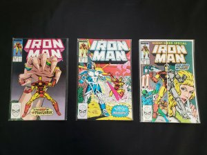 IRON MAN 3PC (VF/NM) FACING DANGERS FROM THE PAST& PRESENT, THE MANDARIN 1989