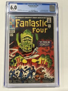 Fantastic Four 49 1966 Cgc 6.0 OW/W pages Marvel Comics 1st Galactus