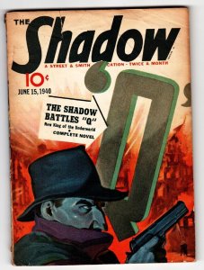 PULP:  SHADOW 1940 June 15 STREET AND SMITH Pulp Magazine
