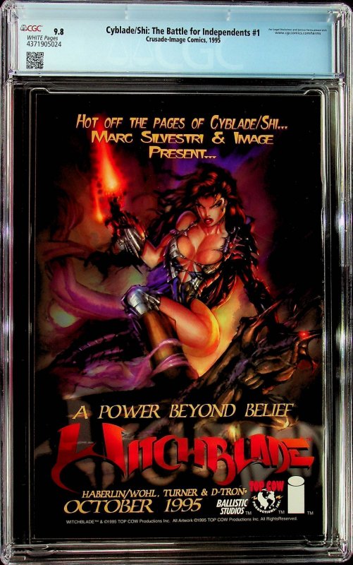 Cyblade/Shi: Battle for Independents #1 (1995) - CGC 9.8 - Cert#4371905024